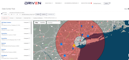 Data Center Locations example 1